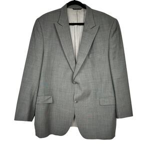 Jack Victor Grey Classic Blazer Jacket Mens 48L Preppy Office Career Sports